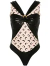 Marine Serre Draped Viscose Bodysuit