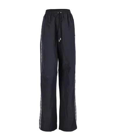 Marine Serre Drawstring Casual Pants In Black