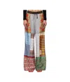 Marine Serre Drawstring Elastic Waist Casual Pants In Multicolor