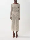 Marine Serre Dress  Woman Color Beige