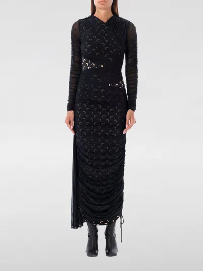 MARINE SERRE DRESS MARINE SERRE WOMAN COLOR BLACK,G17589002