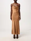 Marine Serre Dress  Woman Color Camel