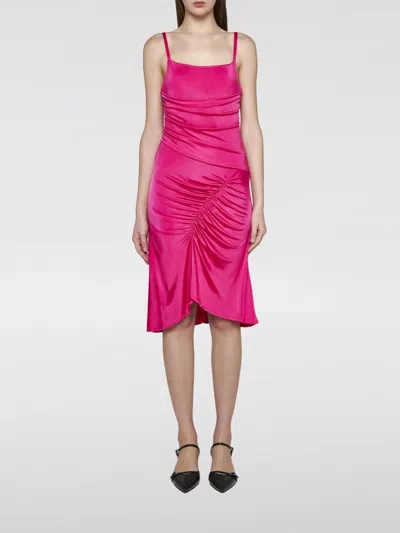 Marine Serre Dress  Woman Color Fuchsia In 紫红色