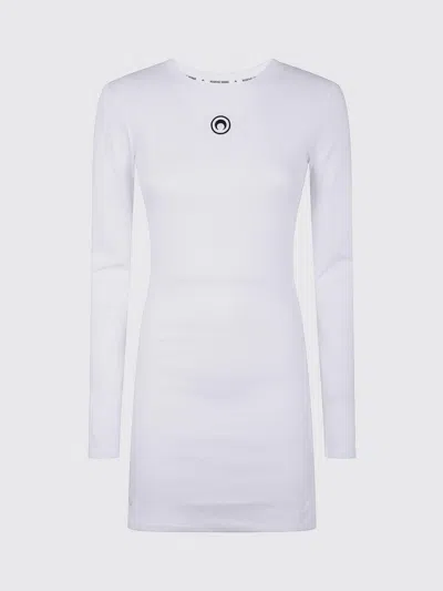 MARINE SERRE DRESS MARINE SERRE WOMAN COLOR WHITE,H50945001