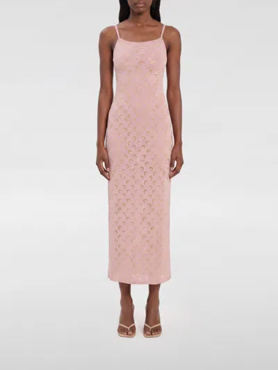 Marine Serre Dress Woman In Pink