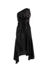 Marine Serre Regenerated Moon Draped Jersey Midi Dress