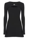 Marine Serre Crescent Moon-embroidered Mini Dress