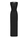 Marine Serre Draped Jersey Tank Dress In Black