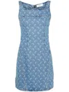 Marine Serre Dresses In Blue