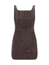 Marine Serre Mini Dress In Br50