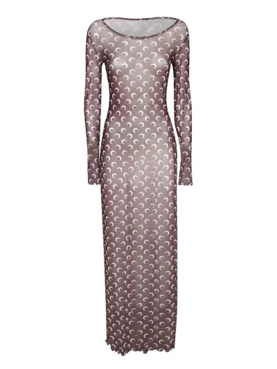 Marine Serre Dresses In Brown