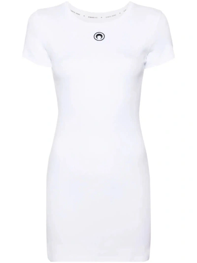 MARINE SERRE ORGANIC COTTON RIB T-SHIRT DRESS