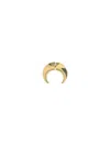 Marine Serre Regenerated Single Moon Earring In Gold