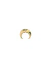 Marine Serre Regenerated Single Moon Earring In Gold