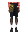 Marine Serre Elastic Jersey Shorts In Black