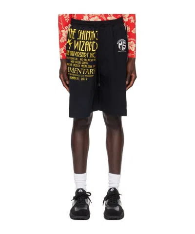 Marine Serre Elastic Jersey Shorts In Black