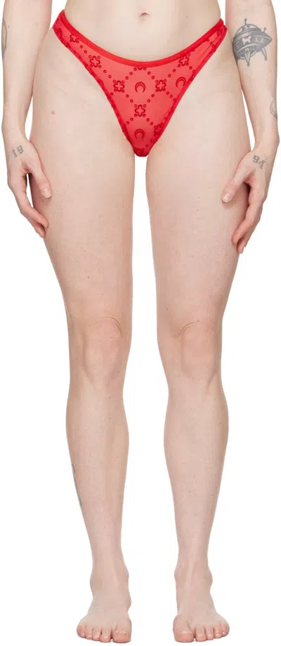 MARINE SERRE ELASTIC MESH TRICOT UNDERWEAR