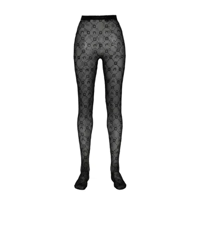 MARINE SERRE MARINE SERRE ALL-OVER MOON PRINTED TIGHTS