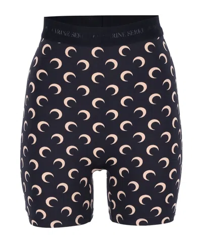MARINE SERRE ELASTIC WAIST SHORTS