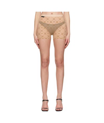 MARINE SERRE ELASTIC WAIST SHORTS