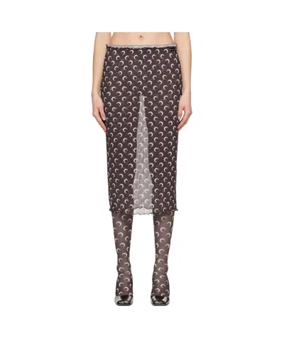 MARINE SERRE ELASTIC WAIST SKIRT