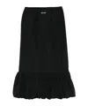 Marine Serre Elastic Waist Skirt In Black