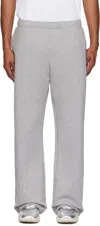 Marine Serre Gray Moon Logo Fleece Sweatpants In Gray