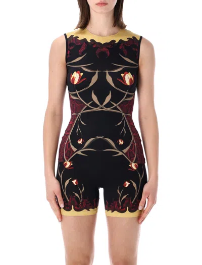 Marine Serre Elegant Women's Mini Top For Spring/summer 2026 In Black