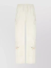 MARINE SERRE EMBROIDERED FLORAL TRACK TROUSERS