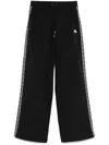 Marine Serre Embroidered-logo Track Trousers In Black