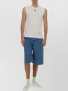 Marine Serre Organic Cotton Tank Top In White