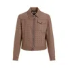 Marine Serre Embroidered Stretch Polyester Blend Jacket