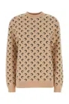 Marine Serre Sweater In Neutrals/black