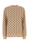 Marine Serre Sweater In Tan