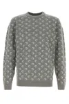 Marine Serre Embroidered Wooo And Viscose Sweater In Animal Print