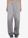 Marine Serre Faded Moon Fleece Track Pants In Gray