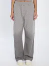 Marine Serre Faded Moon Fleece Sweatpants In Gray