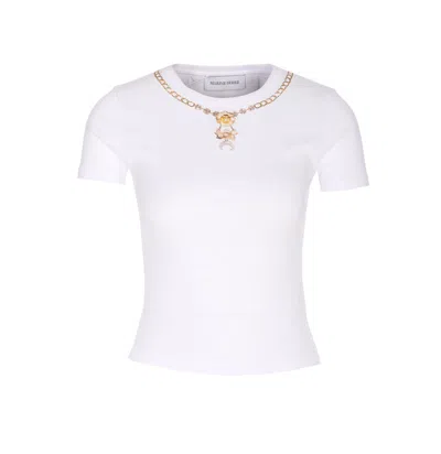 Marine Serre Faded Moon T-shirt In White