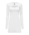 Marine Serre Fitted Mini Cut-out Dress With Crewneck And Flare Silhoutte