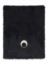 Marine Serre Fluffy-knit Neck Scarf In Black