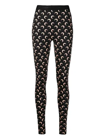 MARINE SERRE FUSEAUX CRESCENT-PRINT STIRRUP LEGGINGS