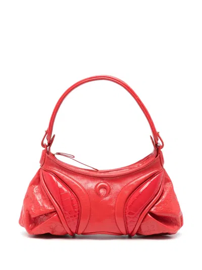 Marine Serre Futura Shoulder Bag In Red