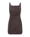 Marine Serre Mini Dress In Black