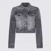 Marine Serre Jackets Blacks And Greys In Blue