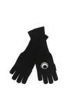 Marine Serre Gloves In Black Wool In Black