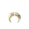 Marine Serre Regenerated Single Moon Earring