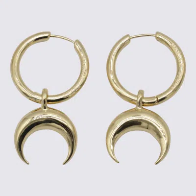 Marine Serre Gold Earrings In Shiny Gold
