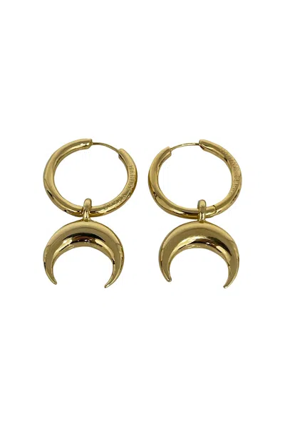 Marine Serre Gold Plated Hoop Earring