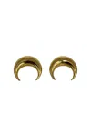 Marine Serre Gold Plated Moon Studs Accessories