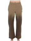 Marine Serre Gradient Brown Jogging Pants With Crescent Moon Pattern In Brown